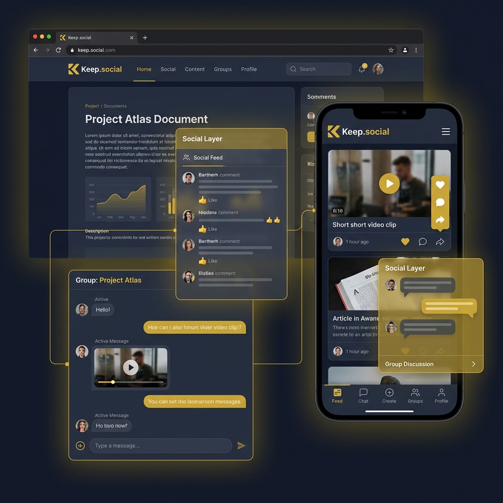 Keep.social Dashboard
